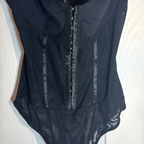 Intimately FP Night Rhythm Black Corset Bodysuit NWOT - Picture 5 of 11